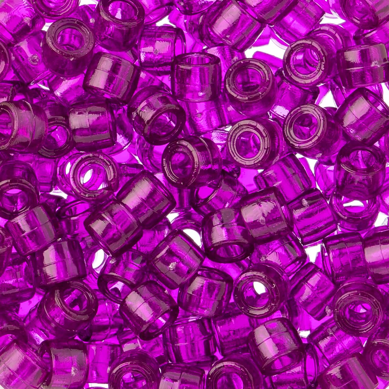 John Bead 6mm Transparent Mini Pony Beads, 1,000ct.